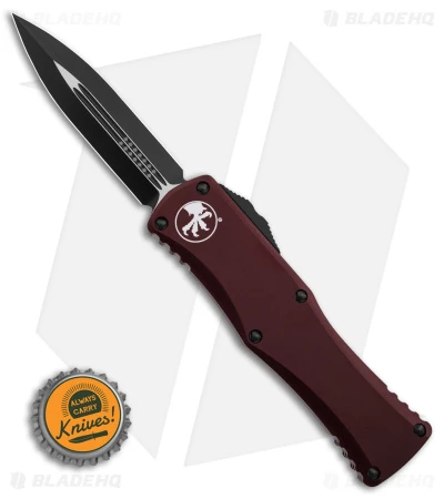 Microtech Hera D/E Auto Knife Dagger Merlot Aluminum (3" Black) 6 Microtech Hera D/E Auto Knife Dagger Merlot Aluminum (3" Black) - Image 4