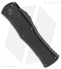 Microtech Hera D/E OTF Auto Knife Shadow DLC (3.1" Black Serr) 702-3 DLCTSH -Blade HQ Shop Microtech Hera DE Auto Knife Shadow DLC Full Serr Black BHQ 146489 jr spine