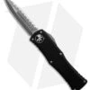 Microtech Hera D/E OTF Automatic Knife Black (3" Apocalyptic Serrated) 702-12AP -Blade HQ Shop Microtech Hera DE OTF Automatic Knife Black 3 in Apocalyptic Serrated BHQ 181679 hd