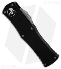 Microtech Hera D/E OTF Automatic Knife Black (3" Apocalyptic Serrated) 702-11AP -Blade HQ Shop Microtech Hera DE OTF Automatic Knife Black 3in Apocalyptic Serrated BHQ 181680 hd spine