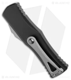 Microtech Hera OTF Automatic Knife Dagger Black Aluminum (3" Apocalyptic) -Blade HQ Shop Microtech Hera OTF Auto Dagger Black Aluminum Apocalyptic BHQ 175366 jr side