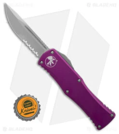 Microtech Hera S/E OTF Automatic Knife Violet (3" Stonewash) 703-11VI -Blade HQ Shop Microtech Hera SE OTF AK Violet 3in SW BHQ 181675 td size