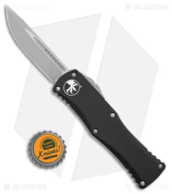 Microtech Hera S/E OTF Automatic Knife Black Aluminum (3" Apocalyptic) -Blade HQ Shop Microtech Hera SE OTF Auto Black Aluminum Apocalyptic BHQ 179051 jr bottlecap