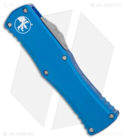 Microtech Hera S/E OTF Automatic Knife Blue Aluminum (3" Apocalyptic) -Blade HQ Shop Microtech Hera SE OTF Auto Blue Aluminum Apocalyptic BHQ 179049 jr spine