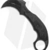 Microtech Bastinelli Signature Iconic Karambit Fixed Blade Knife CF (Black) -Blade HQ Shop Microtech Iconic Fixed Signature Series Right Hand Carry DLC Standard Black 118 1 DLSCR BHQ 138701 jr