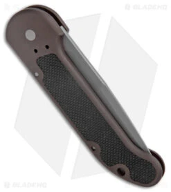 Microtech LUDT Automatic Knife Black Aluminum (4" Bead Blasted Serrated ATS-34) 8 Microtech LUDT Automatic Knife Black Aluminum (4" Bead Blasted Serrated ATS-34) -Blade HQ Shop Microtech LUDT Auto No Clip BB Serr BHQ 172991 jr side