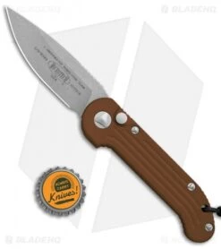 Microtech LUDT Automatic Knife Tan (3.4" Apocalyptic) 135-10APTA -Blade HQ Shop Microtech LUDT Auto Tan Apocalyptic 135 10APTA BHQ 117953 jr bottlecap