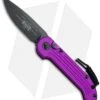 Microtech LUDT Automatic Knife Violet (3.4" Black) 135-1VI -Blade HQ Shop Microtech LUDT Auto Violet Black 135 1VI BHQ 72398 jr