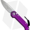Microtech LUDT Automatic Knife Violet (3.4" Stonewash) 135-10 VI -Blade HQ Shop Microtech LUDT Auto Violet SW 135 10VI BHQ 72405 jr