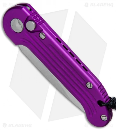Microtech LUDT Automatic Knife Violet (3.4" Stonewash) 135-10 VI 4 Microtech LUDT Automatic Knife Violet (3.4" Stonewash) 135-10 VI - Image 2