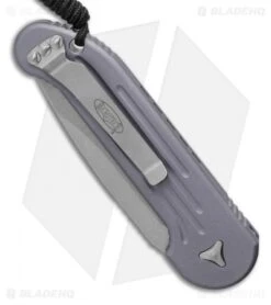 Microtech LUDT Automatic Knife Gray (3.4" Apocalyptic) 135-10APGY -Blade HQ Shop Microtech LUDT Automatic Knife Gray 3.4 Apocalyptic135 10APGY BHQ 48921 LS Side