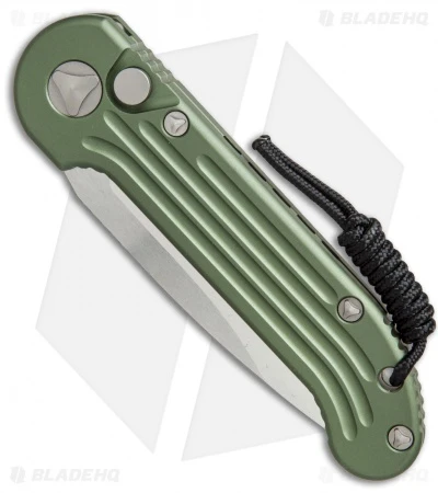 Microtech LUDT Automatic Knife OD Green (3.4" Satin Serr) 135-5OD 4 Microtech LUDT Automatic Knife OD Green (3.4" Satin Serr) 135-5OD - Image 2