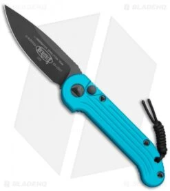 Microtech LUDT Automatic Knife Turquoise (3.4" Black) 135-1TQ