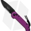 Microtech LUDT Automatic Knife Violet (3.4" Black Serr) 135-2VI -Blade HQ Shop Microtech LUDT Violet Black Serr 135 2VI BHQ 68510 jr