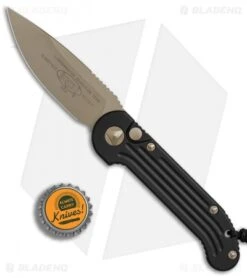 Microtech LUDT Automatic Knife Black (3.4" Bronze) 135-13 -Blade HQ Shop Microtech LUDT black bronze bronze BHQ 77283 jr bottlecap