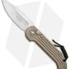 Microtech LUDT Automatic Knife Tan (3.4" Satin) 135-4TA -Blade HQ Shop Microtech LUDT tan satin 135 4TA BHQ 51950 jr