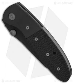 Microtech Lightfoot LCC D/A Automatic Knife Carbon Fiber (3.5" Black Serr) 05/01 8 Microtech Lightfoot LCC D/A Automatic Knife Carbon Fiber (3.5" Black Serr) 05/01 -Blade HQ Shop Microtech Lightfoot LCC DA CF Black Serr BHQ 9555 er spine