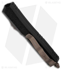 Microtech Makora D/E Signature Series Black (3.4" Bronzed Apocalyptic) -Blade HQ Shop Microtech Makora DE Signature Series Black 3in Bronzed Apocalyptic BHQ 175375 td side