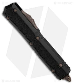 Microtech Makora D/E Signature Series Black (3.4" Bronzed Apocalyptic) -Blade HQ Shop Microtech Makora DE Signature Series Black 3in Bronzed Apocalyptic BHQ 175375 td spine
