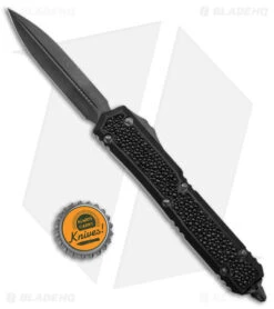Microtech Marfione Makora II D/E OTF Auto Stingray Inlay (3.25" Apocalyptic DLC) -Blade HQ Shop Microtech Makora II DE Auto Dagger Stingray Inlay Apacolyptic DLC BHQ 146698 jr bottlecap