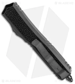 Microtech Marfione Makora II D/E OTF Auto Stingray Inlay (3.25" Apocalyptic DLC) -Blade HQ Shop Microtech Makora II DE Auto Dagger Stingray Inlay Apacolyptic DLC BHQ 146698 jr side