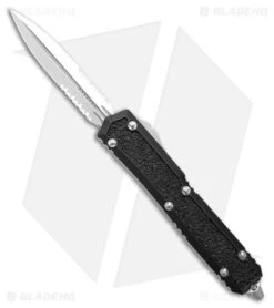 Microtech Makora Signature Series D/E OTF Auto Knife Black (3.4" SW Part Serr)