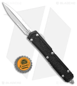 Microtech Makora Signature Series D/E OTF Auto Knife Black (3.4" SW Part Serr) 9 Microtech Makora Signature Series D/E OTF Auto Knife Black (3.4" SW Part Serr) -Blade HQ Shop Microtech Makora Signature Series DE OTF Black SW Part Serr BHQ 175374 jr bottlecap