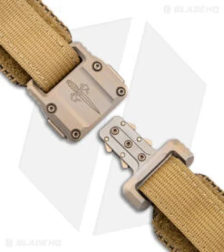 Microtech Marfione Custom Apis Tactical Belt Coyote Ti 91-CYTTI-38 -Blade HQ Shop Microtech Marfione Custom Apis Tactical Coyote Ti 38 BHQ 174540 jr buckle open