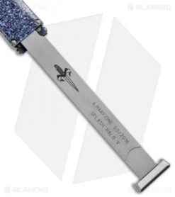 Microtech Marfione Custom Blue Splash Halo V Tanto Knife OTF (4.6" Polish) 10 Microtech Marfione Custom Blue Splash Halo V Tanto Knife OTF (4.6" Polish) -Blade HQ Shop Microtech Marfione Custom Halo V 2 Tanto OTF Purple Gray Spalsh Polished BHQ 90650 jr pull