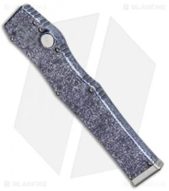 Microtech Marfione Custom Blue Splash Halo V Tanto Knife OTF (4.6" Polish) 8 Microtech Marfione Custom Blue Splash Halo V Tanto Knife OTF (4.6" Polish) -Blade HQ Shop Microtech Marfione Custom Halo V 2 Tanto OTF Purple Gray Spalsh Polished BHQ 90650 jr spine