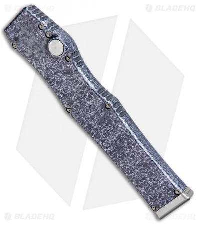 Microtech Marfione Custom Blue Splash Halo V Tanto Knife OTF (4.6" Polish) 4 Microtech Marfione Custom Blue Splash Halo V Tanto Knife OTF (4.6" Polish) - Image 2