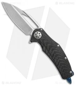 Marfione Custom Mini Matrix R Knife CF/Asteria Blue (3.25" Stonewash)