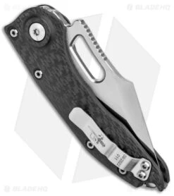 Microtech Marfione Custom Stitch Auto Knife Diamondwash CF (TT Hardware) -Blade HQ Shop Microtech Marfione Custom Stictch Auto Borka CF Mirror BHQ 175980 jr side