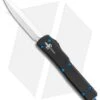 Microtech Marfione Custom UTX-70 Knife D/A Dagger Automatic Blue Ti (Mirror) -Blade HQ Shop Microtech Marfione Custom UTX 70 DA Dagger Auto Blue Ti Mirror BHQ 105405 jr