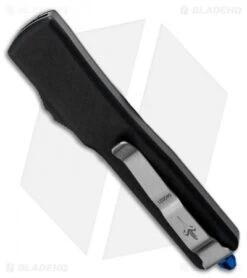 Marfione Custom Tactical Beard Comb W/ The Real McCoy Beard Oil (Whiskey Black) -Blade HQ Shop Microtech Marfione Custom UTX 70 Knife D A Dagger Automatic Blue Ti Mirror BHQ 124749 LS Side