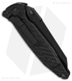 Microtech Marfione Customs Socom Elite Warcom Liner Lock Knife (4" Black) -Blade HQ Shop Microtech Marfione Customs Liner Lock Socom Elite Warcom 4in Satin DLC BHQ 152362 td side