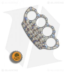 Microtech Marfione Hand Tank Four-Finger Knuckle Paperweight (Flamed Titanium) -Blade HQ Shop Microtech Marfione Hand Tank Four Finger Knuckle Paperweight flamed ti BHQ 77794 er bottlecap