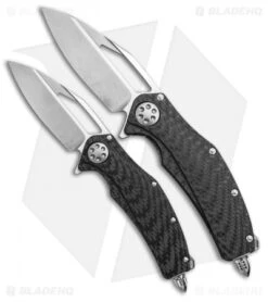 Microtech Marfione Custom Mini Matrix R Knife Carbon Fiber (Two-Tone Stonewash) -Blade HQ Shop Microtech Marfione Mini Matrix R Carbon Fiber BHQ 12860 Matrix R Carbon Fiber BHQ 49021 jr