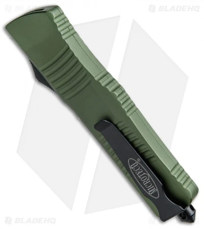 Microtech Combat Troodon S/E OTF Automatic Knife Green (3.8" Black Serr) 143-2OD 5 Microtech Combat Troodon S/E OTF Automatic Knife Green (3.8" Black Serr) 143-2OD - Image 3