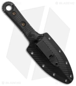 Microtech Borka SBD Dagger Fixed Blade Knife Carbon Fiber (4.4" Black) -Blade HQ Shop Microtech SBD D E Dagger FB Knife Black G10 BHQ 143316 td side