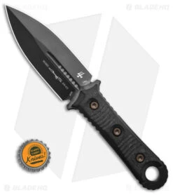 Microtech Borka SBD Dagger Fixed Blade Knife Carbon Fiber (4.4" Black) -Blade HQ Shop Microtech SBD D E Dagger FB Knife Black G10 BHQ 143316 td size