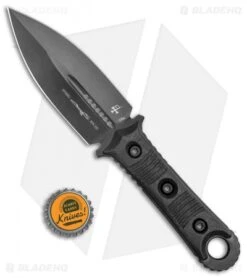 Microtech Borka SBD Fixed Blade Knife Signature Series Carbon Fiber (4.4" DLC) -Blade HQ Shop Microtech SBD DE Dagger Fixed Blade Signature Black 201 1 DLCS BHQ 134853 jr bottlecap