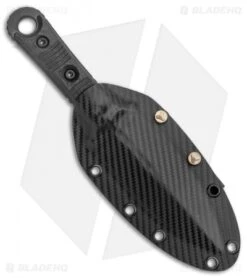 Microtech Borka SBD Fixed Blade Knife Signature Series Carbon Fiber (4.4" DLC) -Blade HQ Shop Microtech SBD DE Dagger Fixed Blade Signature Black 201 1 DLCS BHQ 134853 jr sheath