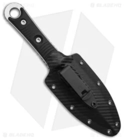 Microtech Borka SBD Dagger Fixed Blade Knife Black G-10 (4.4" Stonewash Serr) -Blade HQ Shop Microtech SBD SW FS Dagger FB Knife Black G10 4in SW BHQ 143303 td sheath
