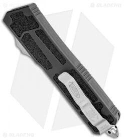 Microtech Scarab II S/E OTF Automatic Knife Black (3.75" Stonewash) 278-10 -Blade HQ Shop Microtech Scarab II SE OTF Auto Black SW 278 10 BHQ 116997 jr side