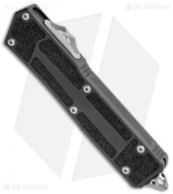 Microtech Scarab II S/E OTF Automatic Knife Black (3.75" Stonewash) 278-10 -Blade HQ Shop Microtech Scarab II SE OTF Auto Black SW 278 10 BHQ 116997 jr spine