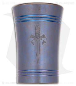 Microtech Shot Glass BL 1 Dagger Blue/Bronze Titanium