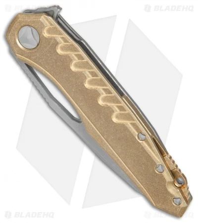 Microtech Sigil MK6 Frame Lock Knife Brass (3.75" Apocalyptic) 4 Microtech Sigil MK6 Frame Lock Knife Brass (3.75" Apocalyptic) - Image 2