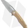 Microtech Sigil MK6 Frame Lock Knife Brass W/Damascus Insert (3.75" Apocalyptic) -Blade HQ Shop Microtech Sigil MK6 Brass Damascus insert apocalyptic BHQ 77781 jr