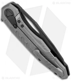 Microtech Sigil MK6 Frame Lock Knife Black (3.75" Black DLC Full Serr) -Blade HQ Shop Microtech Sigil MK6 FL Black Black Full Serr 196 3DLCT BHQ 75226 jr side